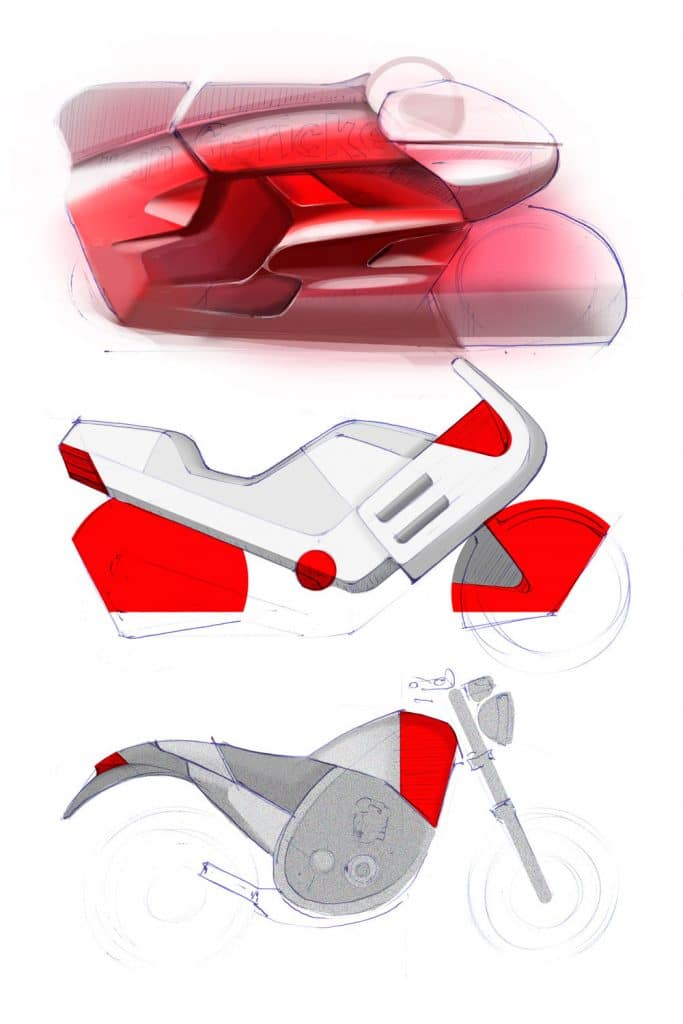 Motorraddesign Philippe Starck Aprilia Moto 6.5, MDR 1 Luigi Colani, Egli-Colani, hartmut esslinger yamaha, frog 750